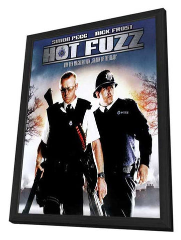 Hot Fuzz 11 x 17 Movie Poster - Style I - in Deluxe Aluminum Frame