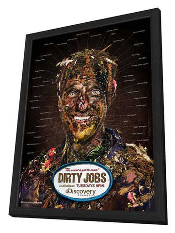 Dirty Jobs (TV) 11 x 17 TV Poster - Style A - in Deluxe Aluminum Frame