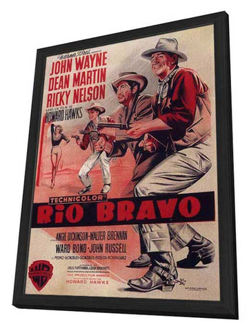Rio Bravo 11 x 17 Movie Poster - Style C - in Deluxe Aluminum Frame