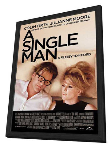 A Single Man 11 x 17 Movie Poster - Style B - in Deluxe Aluminum Frame