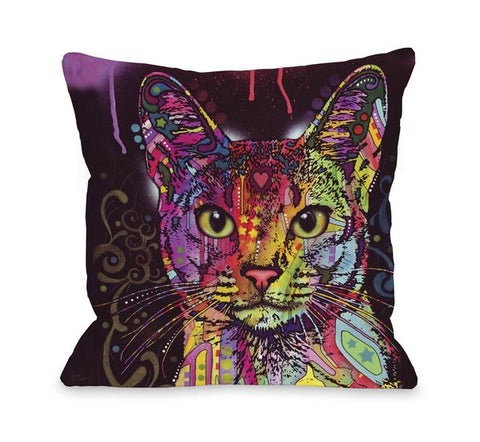 Abyssinian Throw Pillow by Dean Russo
