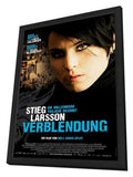 The Girl with the Dragon Tattoo 11 x 17 Movie Poster - Swiss Style A - in Deluxe Aluminum Frame