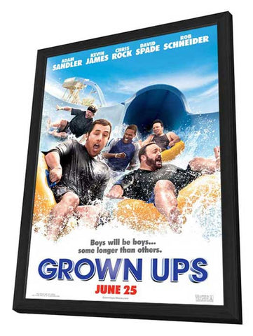 Grown Ups 11 x 17 Movie Poster - Style B - in Deluxe Aluminum Frame