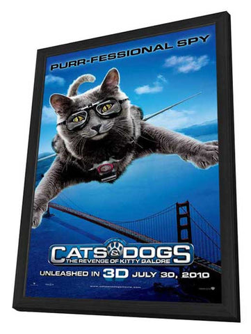 Cats & Dogs: The Revenge of Kitty Galore 11 x 17 Movie Poster - Style C - in Deluxe Aluminum Frame