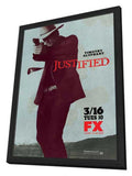 Justified 11 x 17 TV Poster - Style B - in Deluxe Aluminum Frame
