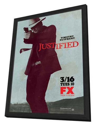 Justified 11 x 17 TV Poster - Style B - in Deluxe Aluminum Frame