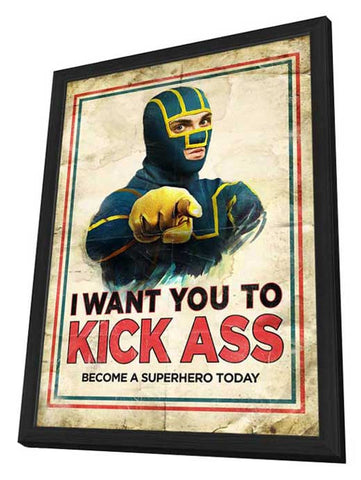 Kick-Ass 11 x 17 Movie Poster - Style K - in Deluxe Aluminum Frame