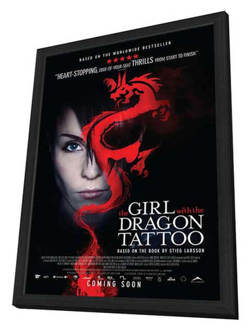The Girl with the Dragon Tattoo 11 x 17 Movie Poster - Canadian Style B - in Deluxe Aluminum Frame