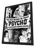 Psycho 11 x 17 Movie Poster - Style C - in Deluxe Aluminum Frame