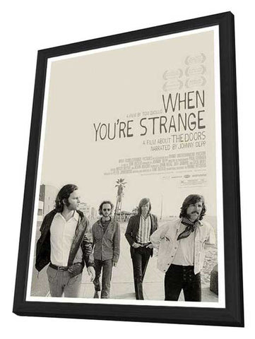When You're Strange 11 x 17 Movie Poster - Style B - in Deluxe Aluminum Frame