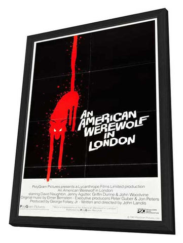 An American Werewolf in London 11 x 17 Movie Poster - Style C - in Deluxe Aluminum Frame