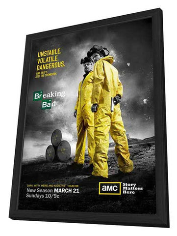 Breaking Bad 11 x 17 TV Poster - Style C - in Deluxe Aluminum Frame