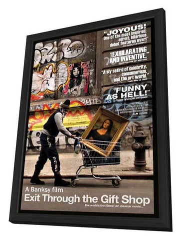 Exit Through the Gift Shop 11 x 17 Movie Poster - Style A - in Deluxe Aluminum Frame