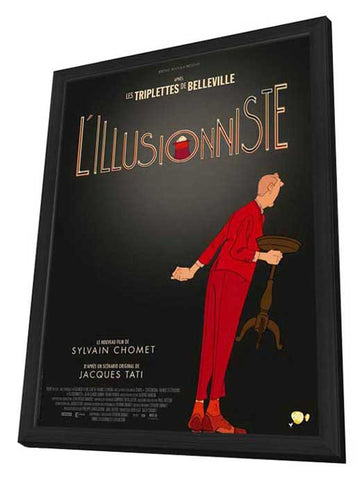 The Illusionist 11 x 17 Movie Poster - French Style B - in Deluxe Wood Frame
