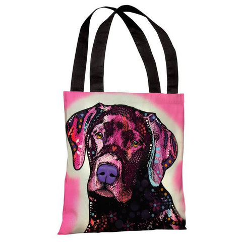 Black Lab Tote Bag by Dean Russo