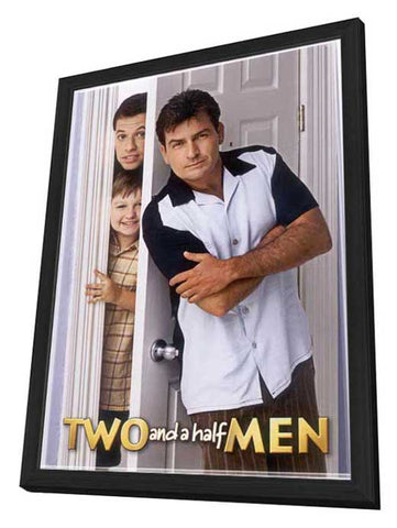 Two and a Half Men 11 x 17 TV Poster - Style E - in Deluxe Aluminum Frame
