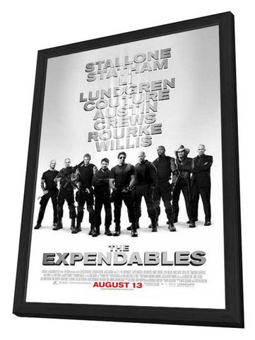 The Expendables 11 x 17 Movie Poster - Style E - in Deluxe Aluminum Frame