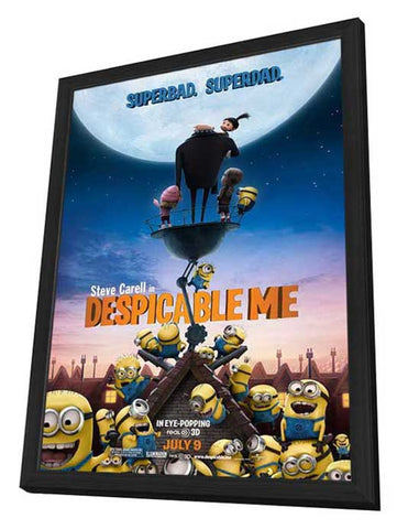 Despicable Me 11 x 17 Movie Poster - Style G - in Deluxe Aluminum Frame