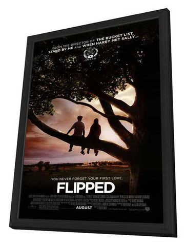 Flipped 11 x 17 Movie Poster - Style A - in Deluxe Aluminum Frame