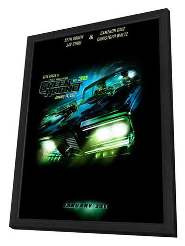 The Green Hornet 11 x 17 Movie Poster - Style A - in Deluxe Aluminum Frame