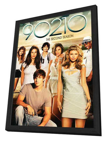 90210 (TV) 11 x 17 TV Poster - Style Q - in Deluxe Wood Frame