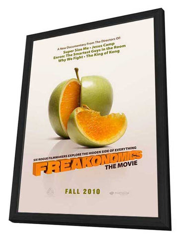 Freakonomics 11 x 17 Movie Poster - Style A - in Deluxe Aluminum Frame