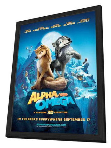 Alpha and Omega 11 x 17 Movie Poster - Style E - in Deluxe Aluminum Frame