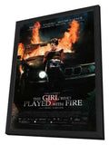 The Girl Who Played with Fire 11 x 17 Movie Poster - Style B - in Deluxe Aluminum Frame