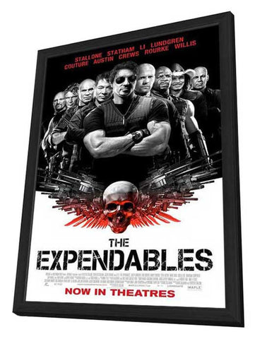 The Expendables 11 x 17 Movie Poster - Style F - in Deluxe Aluminum Frame