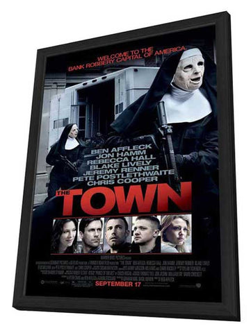 The Town 11 x 17 Movie Poster - Style A - in Deluxe Aluminum Frame