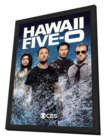 Hawaii Five-0 11 x 17 TV Poster - Style E - in Deluxe Aluminum Frame