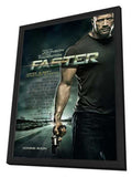 Faster 11 x 17 Movie Poster - Style A - in Deluxe Aluminum Frame