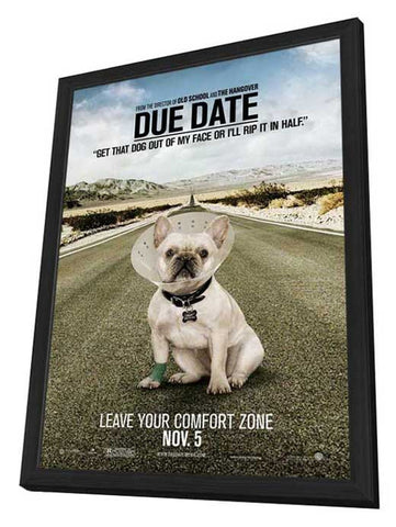 Due Date 11 x 17 Movie Poster - Style B - in Deluxe Aluminum Frame