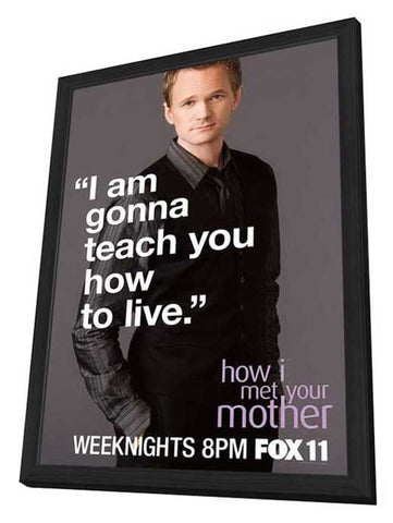 How I Met Your Mother 11 x 17 TV Poster - Style F - in Deluxe Aluminum Frame