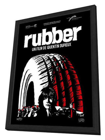 Rubber 11 x 17 Movie Poster - French Style A - in Deluxe Wood Frame
