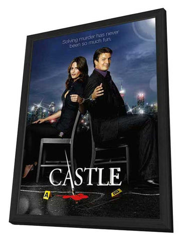 Castle (TV) 11 x 17 TV Poster - Style C - in Deluxe Aluminum Frame