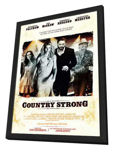 Country Strong 11 x 17 Movie Poster - Style A - in Deluxe Aluminum Frame