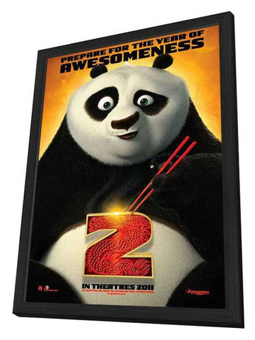 Kung Fu Panda 2 11 x 17 Movie Poster - Style A - in Deluxe Aluminum Frame
