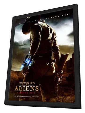 Cowboys & Aliens 11 x 17 Movie Poster - Style A - in Deluxe Aluminum Frame