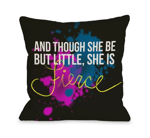 She is Fierce Throw Pillow by OBC 18 X 18