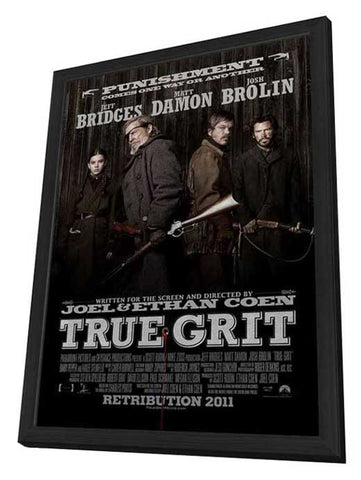 True Grit 11 x 17 Movie Poster - Style E - in Deluxe Aluminum Frame