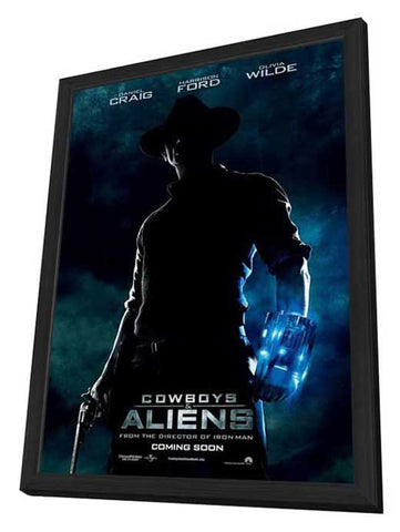 Cowboys & Aliens 11 x 17 Movie Poster - Style B - in Deluxe Aluminum Frame