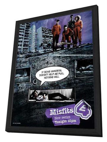 Misfits 11 x 17 TV Poster - Style A - in Deluxe Aluminum Frame