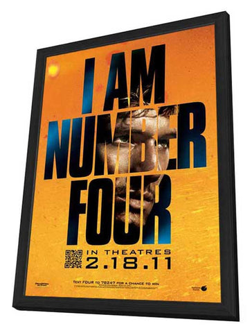 I Am Number Four 11 x 17 Movie Poster - Style A - in Deluxe Aluminum Frame