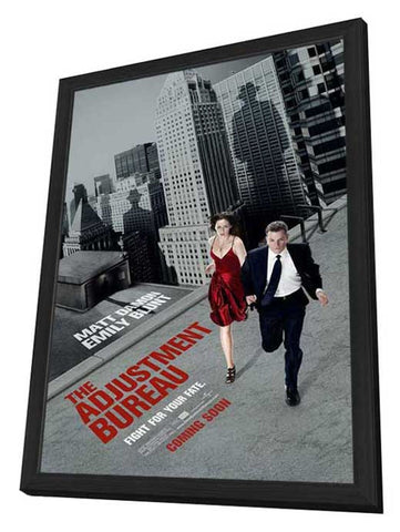 The Adjustment Bureau 11 x 17 Movie Poster - Style A - in Deluxe Aluminum Frame
