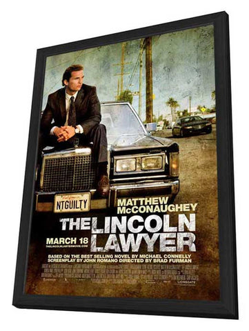 The Lincoln Lawyer 11 x 17 Movie Poster - Style A - in Deluxe Aluminum Frame