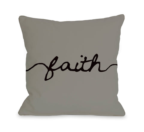 Faith Mix & Match Throw Pillow by OBC 18 X 18