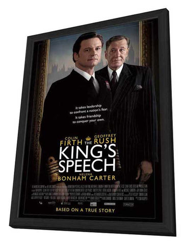 The King's Speech 11 x 17 Movie Poster - UK Style B - in Deluxe Aluminum Frame