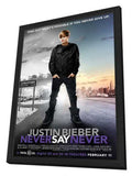 Justin Bieber: Never Say Never 11 x 17 Movie Poster - Style C - in Deluxe Aluminum Frame