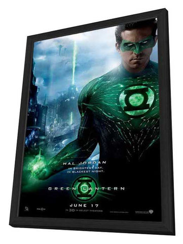 Green Lantern 11 x 17 Movie Poster - Style L - in Deluxe Aluminum Frame